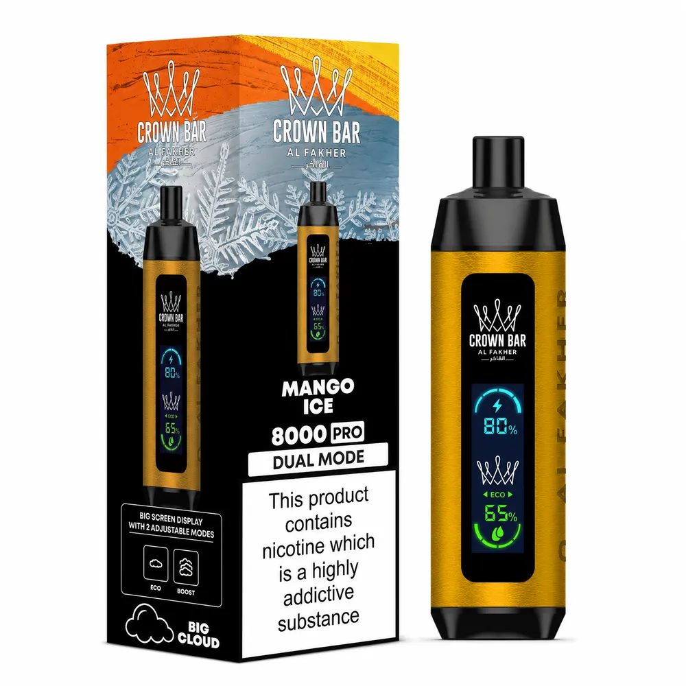 Al Fakher Crown Bar 8K Pro Mango Ice Mango Ice
