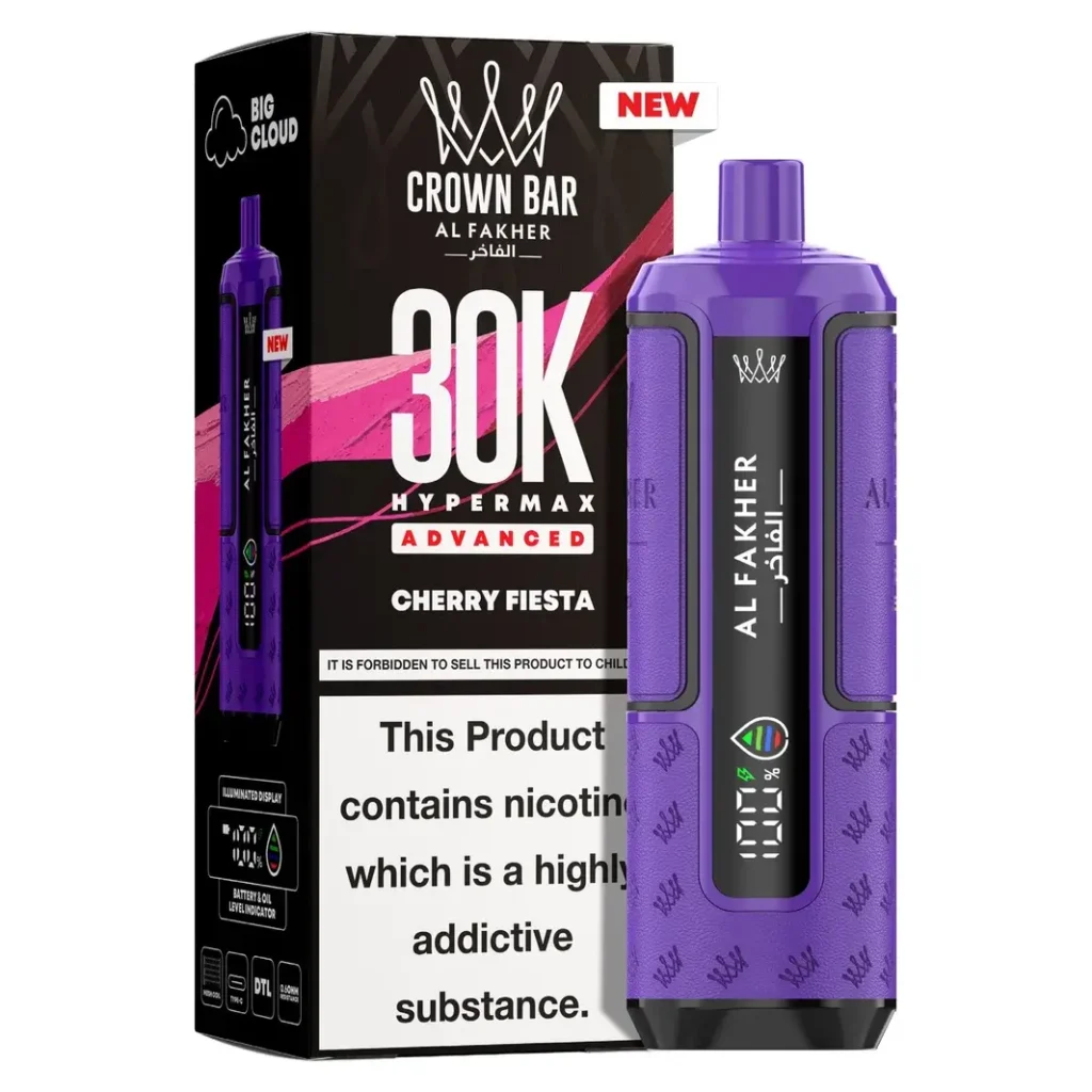 Al Fakher Crown Bar 30K Hyper Max Advanced — Cherry Fiesta Cherry Fiesta