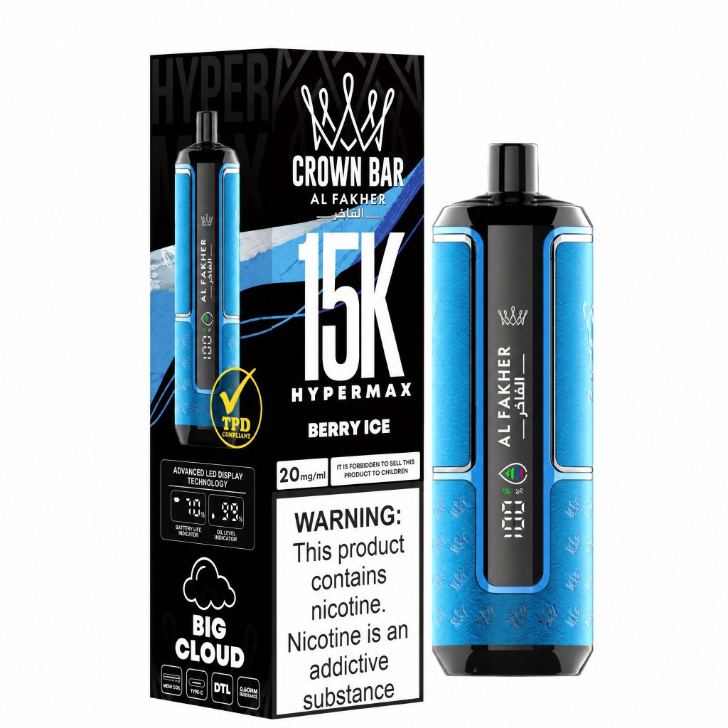 Al Fakher Crown Bar 15K Hyper Max - Berry Ice Berry Ice