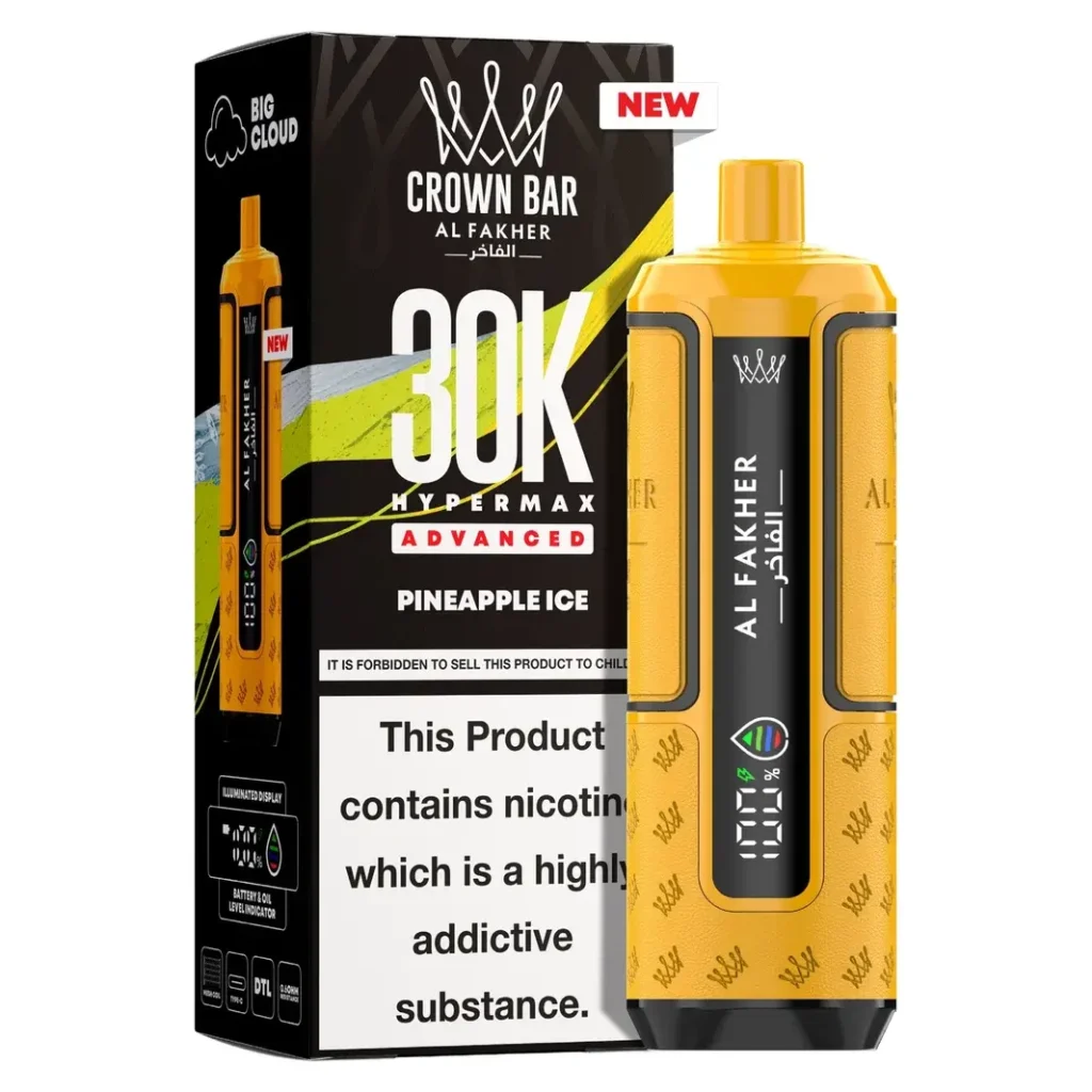 Al Fakher Crown Bar 30K Hyper Max Advanced — Pineapple Ice Pineapple Ice