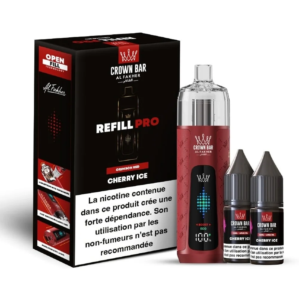 Al Fakher Crown Bar Refill Pro 30K Cherry Ice Cherry Ice