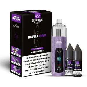 Al Fakher Crown Bar Refill Pro 30K — Mixed Berry – produit officiel Al Fakher