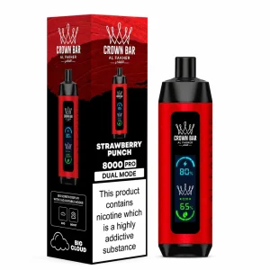 Al Fakher Crown Bar 8K Pro — Strawberry Punch – produit officiel Al Fakher
