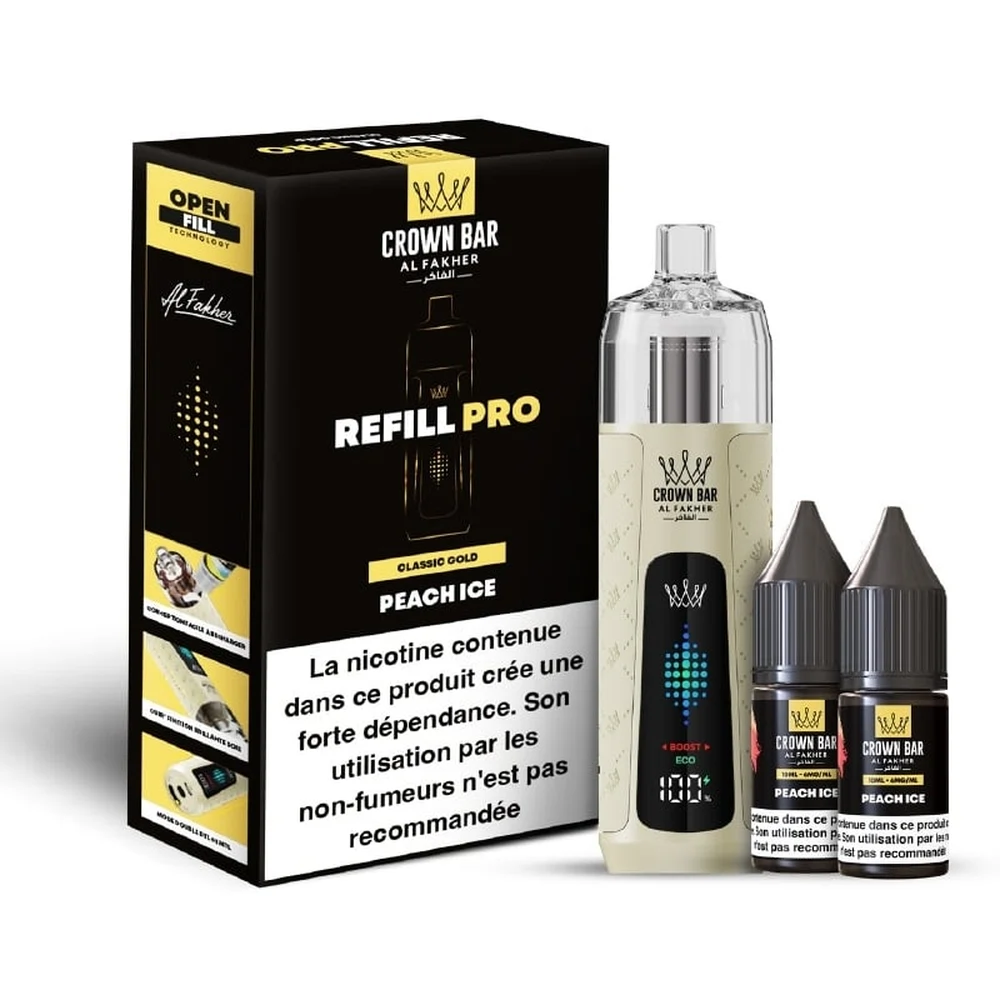 Al Fakher Crown Bar Refill Pro 30K Peach Ice Peach Ice