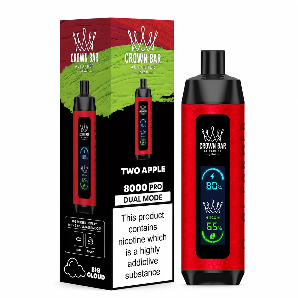 Al Fakher Crown Bar 8K Pro Two Apple Two Apple