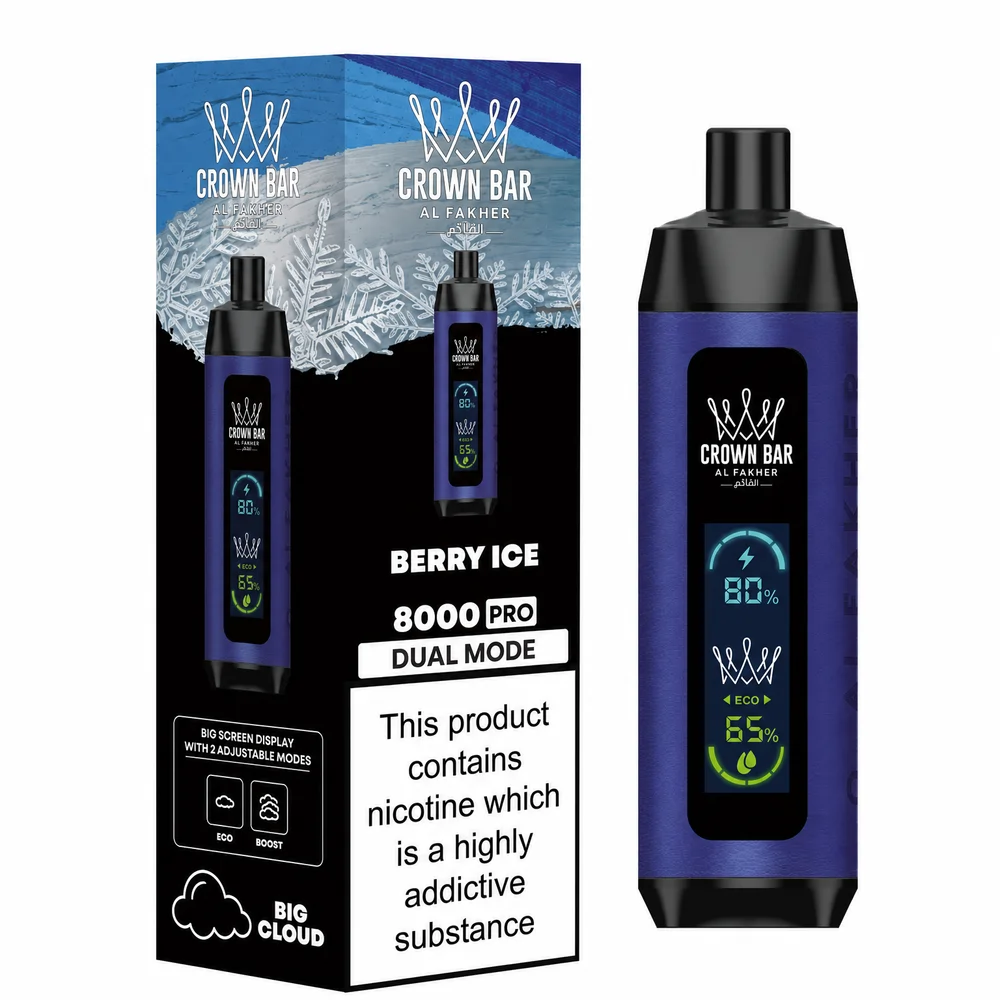 Al Fakher Crown Bar 8K Pro Berry Ice Berry Ice