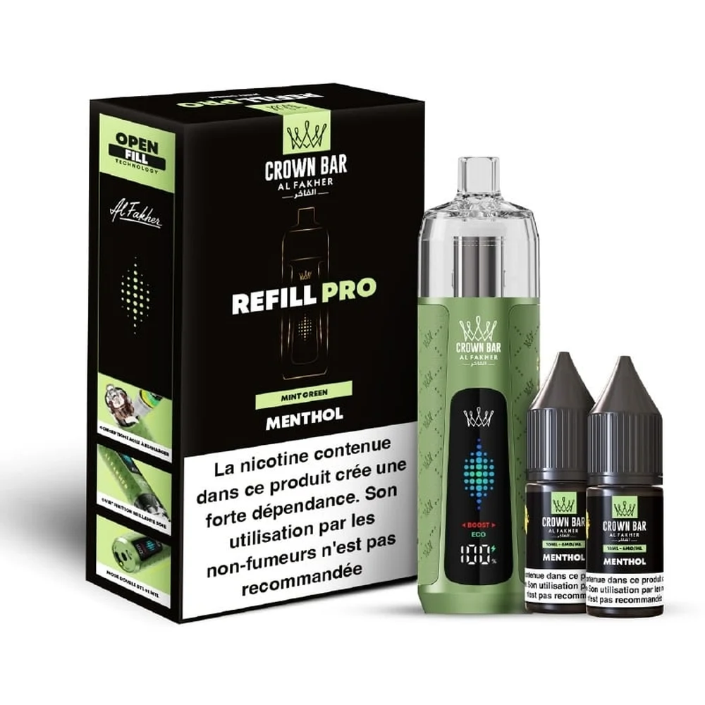 Al Fakher Crown Bar Refill Pro 30K Menthol Menthol