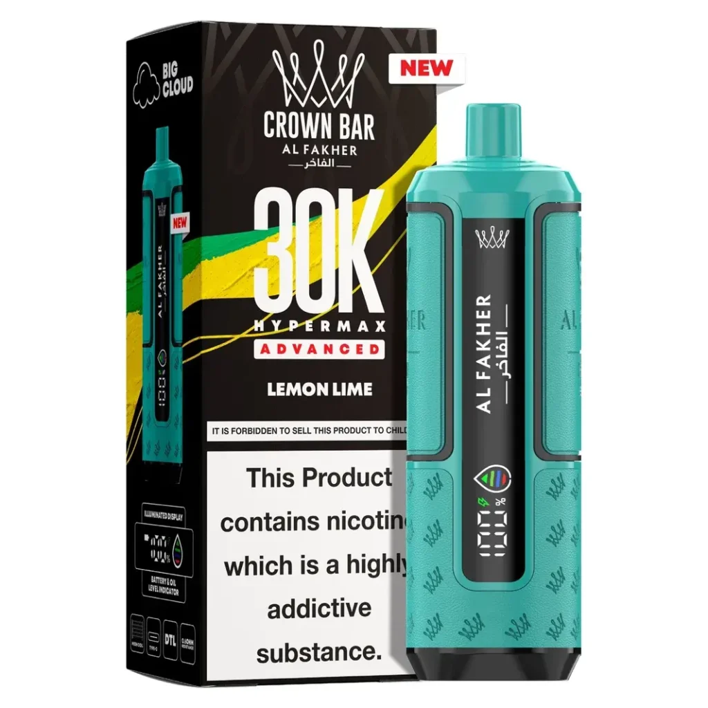Al Fakher Crown Bar 30K Hyper Max Advanced — Lemon Lime Lemon Lime