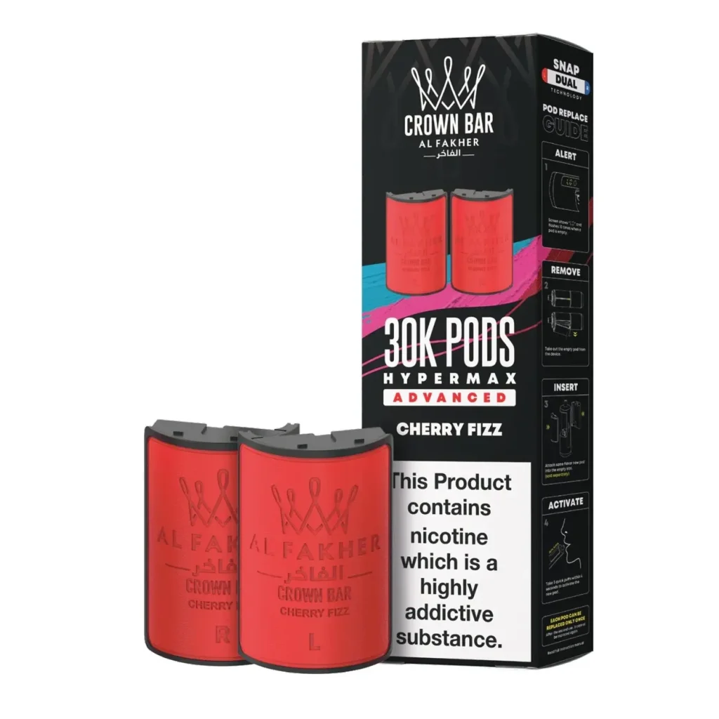 Cartouche Al Fakher Crown Bar 30K Hyper Max Advanced - Cherry Fizz Cherry Fizz