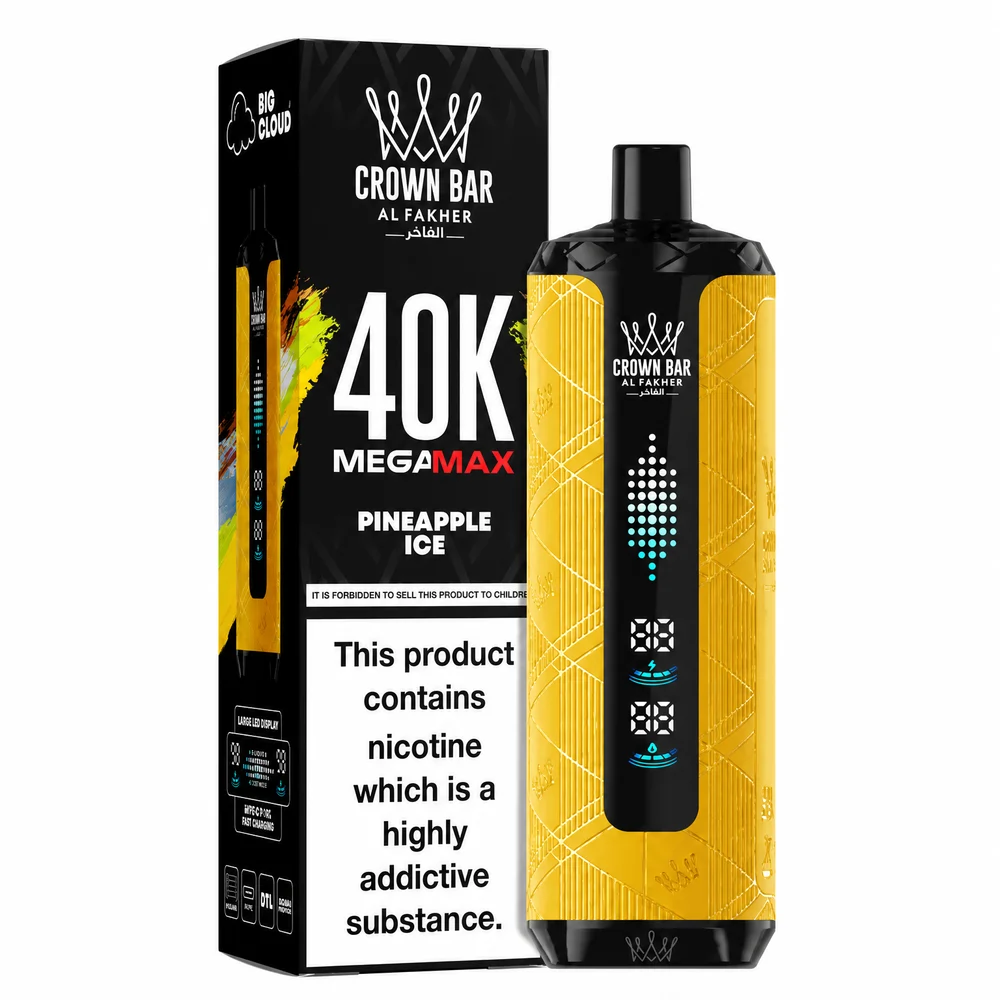 Al Fakher Crown Bar 40K Mega Max Pineapple Ice Pineapple Ice