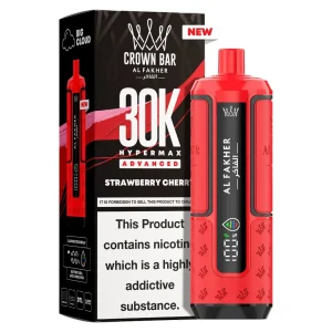 Al Fakher Crown Bar 30K Hyper Max Advanced — Strawberry Cherry – produit officiel Al Fakher