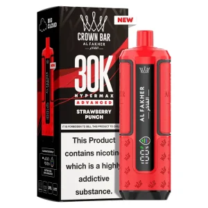 Al Fakher Crown Bar 30K Hyper Max Advanced — Strawberry Punch – produit officiel Al Fakher