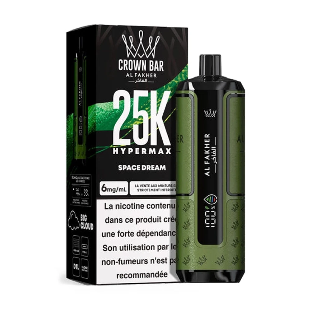 Al Fakher Crown Bar 25K Hyper Max — Space Dream Space Dream