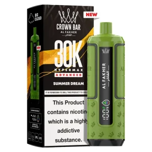 Al Fakher Crown Bar 30K Hyper Max Advanced — Summer Dream – produit officiel Al Fakher