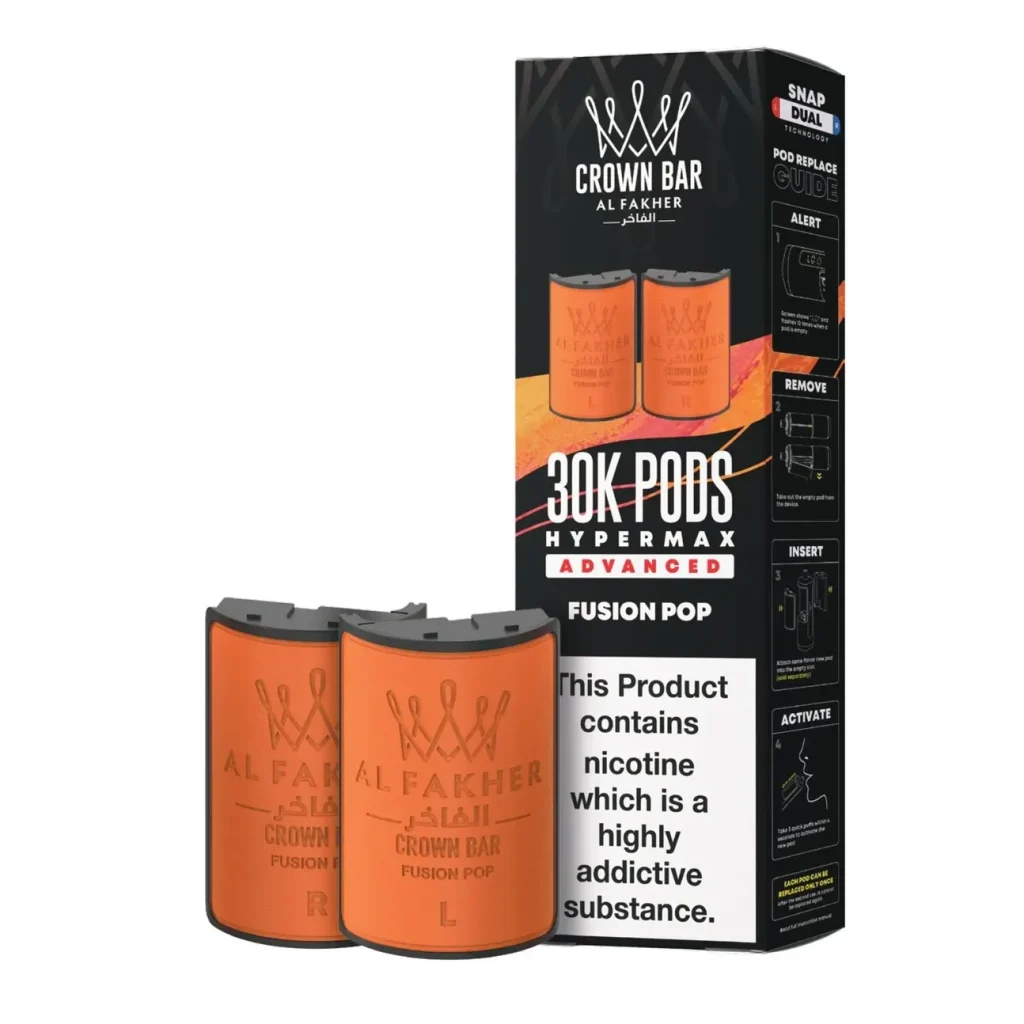 Cartouche Al Fakher Crown Bar 30K Hyper Max Advanced - Fusion Pop Fusion Pop
