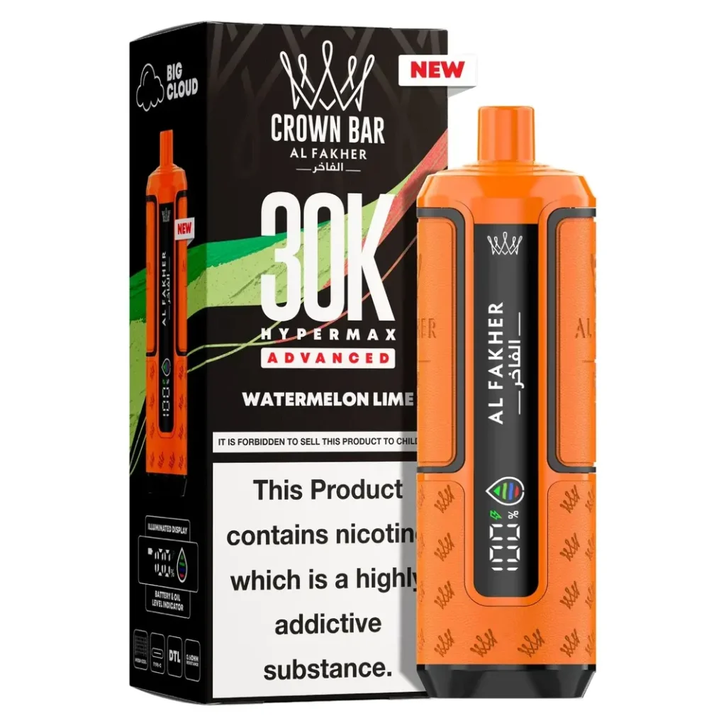 Al Fakher Crown Bar 30K Hyper Max Advanced — Watermelon Lime Watermelon Lime