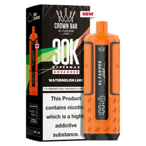 Al Fakher Crown Bar 30K Hyper Max Advanced — Watermelon Lime – produit officiel Al Fakher
