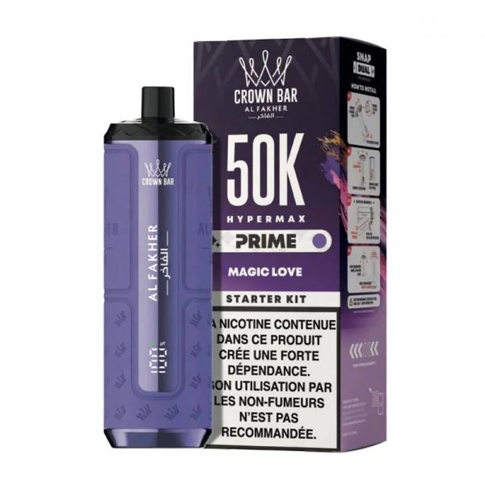 Al Fakher Crown Bar Hypermax Prime 50K — Magic Love Magic Love
