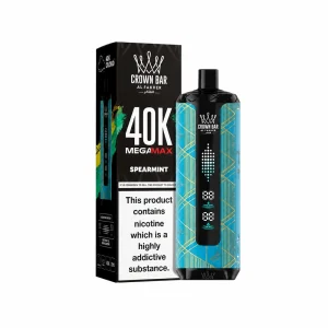 Al Fakher Crown Bar 40K Mega Max — Spearmint – produit officiel Al Fakher