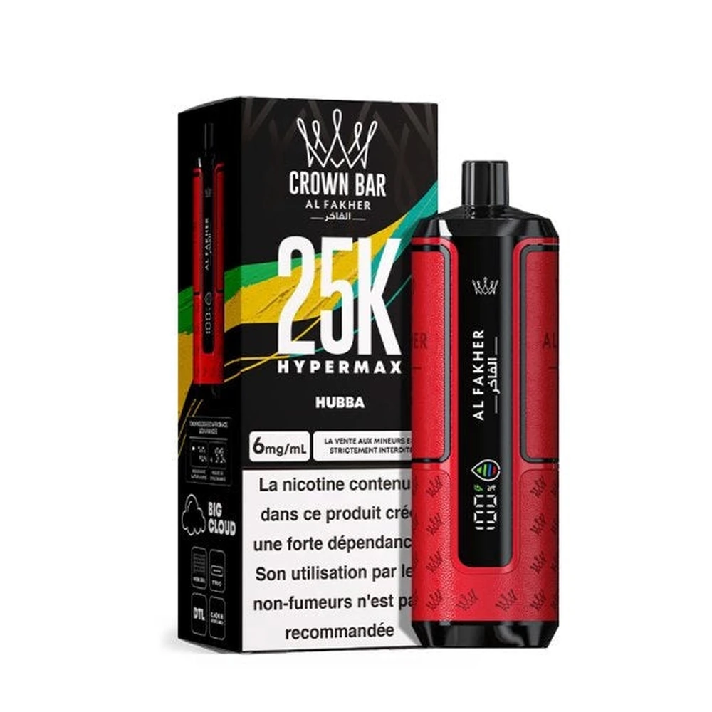 Al Fakher Crown Bar 25K Hyper Max — Hubba Hubba