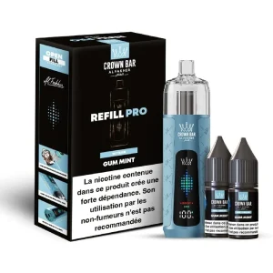 Al Fakher Crown Bar Refill Pro 30K — Gum Mint – produit officiel Al Fakher