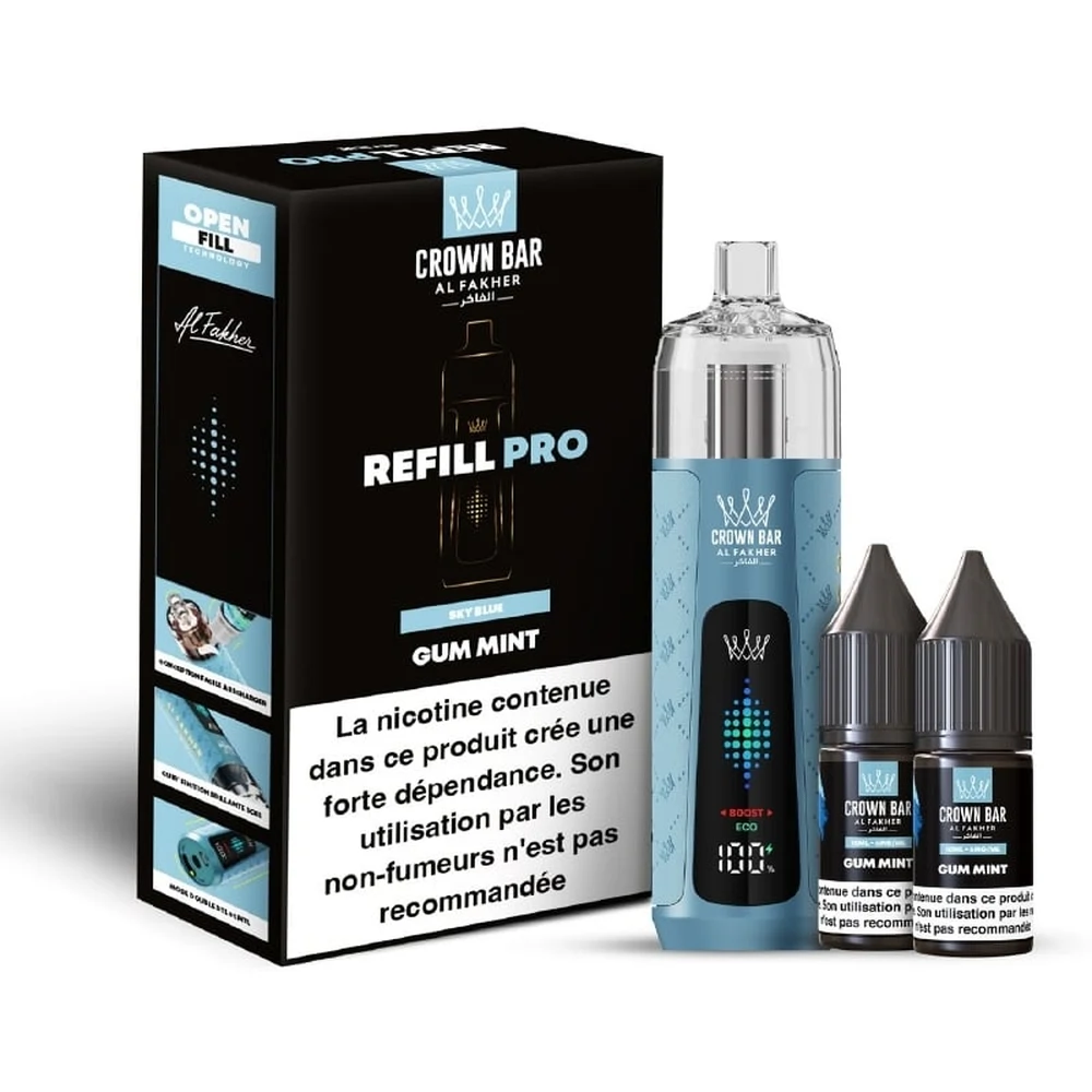 Al Fakher Crown Bar Refill Pro 30K Gum Mint Gum Mint