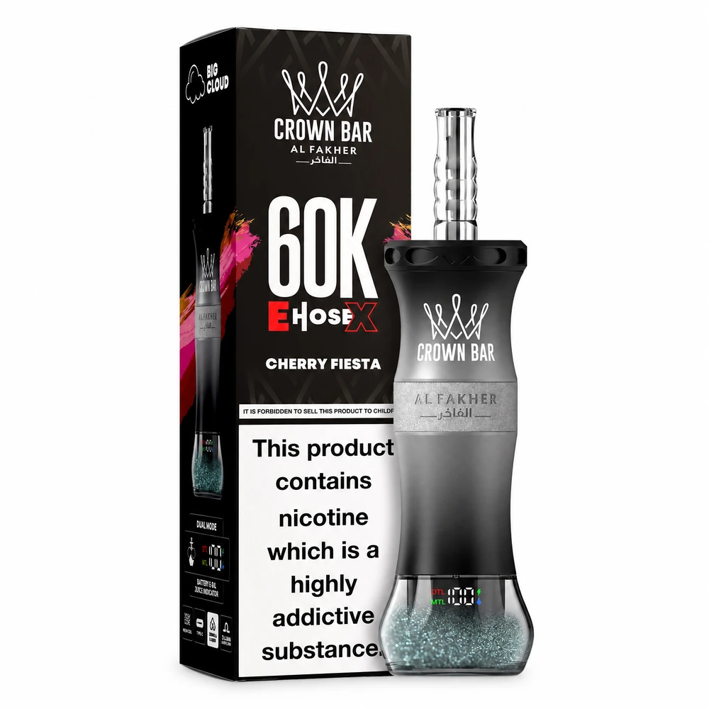 Al Fakher Crown Bar 60K E-Hose X — Cherry Fiesta Cherry Fiesta