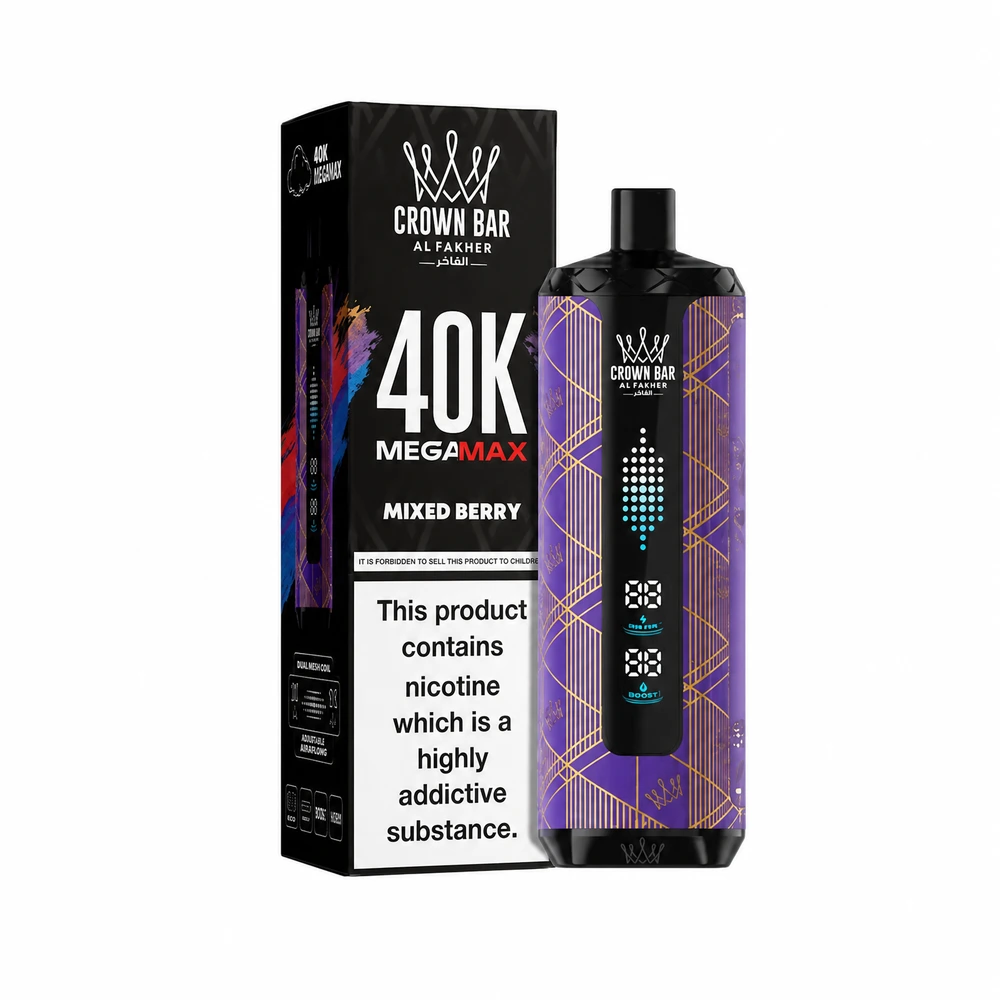 Al Fakher Crown Bar 40K Mega Max Mixed Berry Mixed Berry