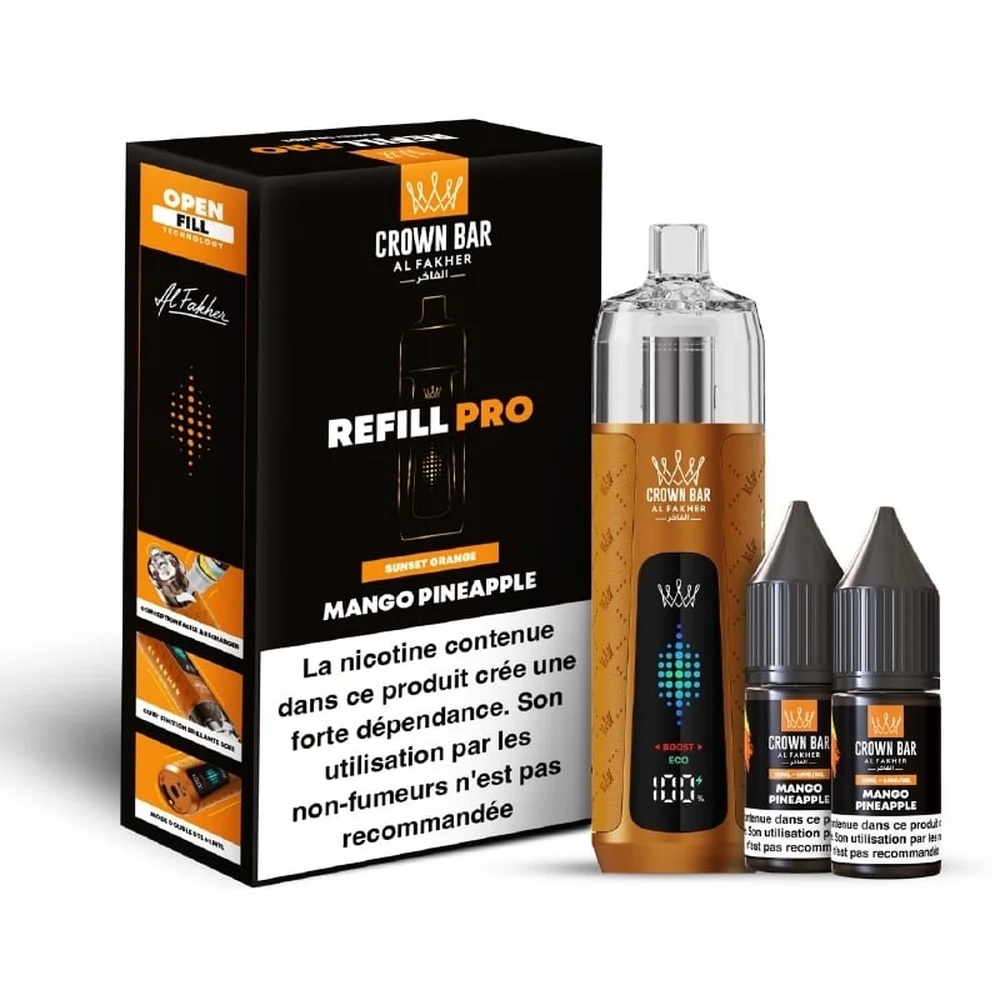 Al Fakher Crown Bar Refill Pro 30K Mango Pineapple Mango Pineapple