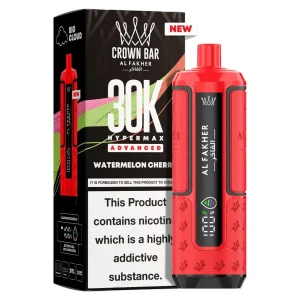 Al Fakher Crown Bar 30K Hyper Max Advanced — Watermelon Cherry – produit officiel Al Fakher