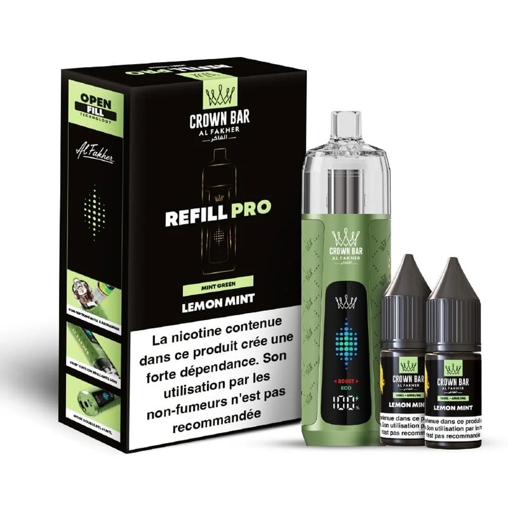 Al Fakher Crown Bar Refill Pro 30K Lemon Mint Lemon Mint