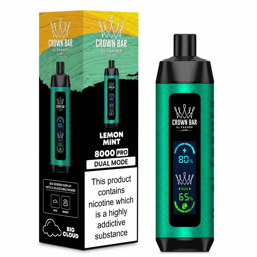 Al Fakher Crown Bar 8K Pro Lemon Mint Lemon Mint