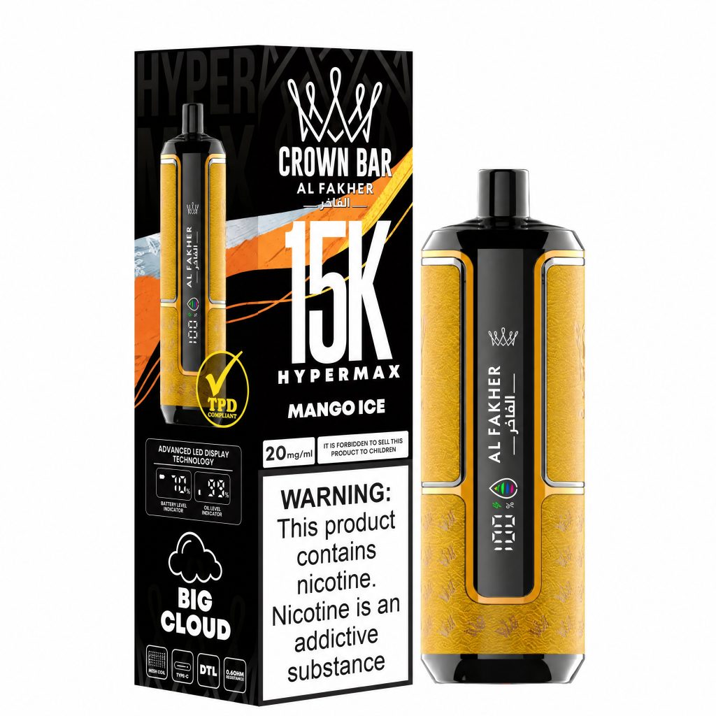 Al Fakher Crown Bar 15K Hyper Max - Mango Ice Mango Ice