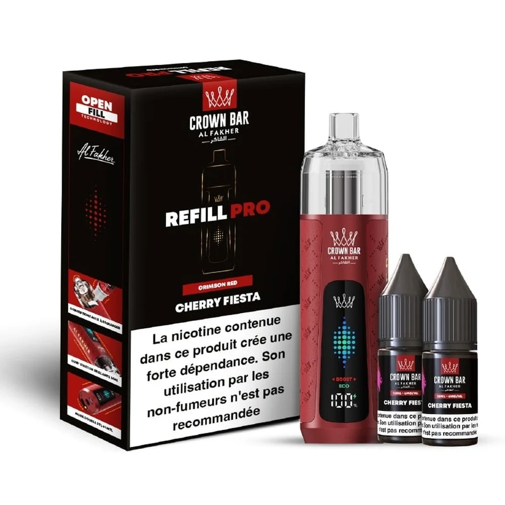 Al Fakher Crown Bar Refill Pro 30K Cherry Fiesta Cherry Fiesta