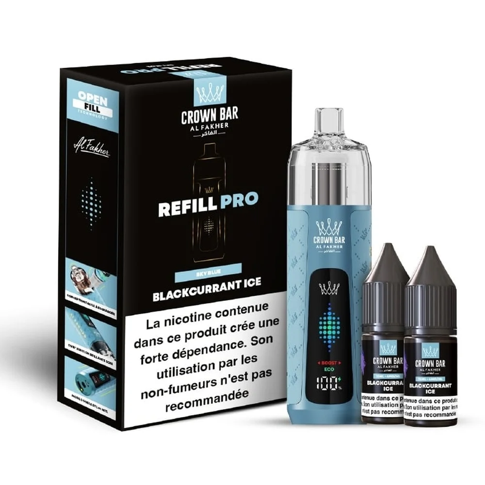 Al Fakher Crown Bar Refill Pro 30K Blackcurrant Ice Blackcurrant Ice
