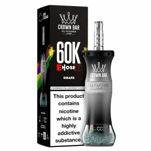 Al Fakher Crown Bar 60K E-Hose X — Grape – produit officiel Al Fakher