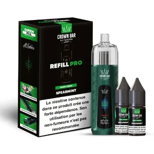 Al Fakher Crown Bar Refill Pro 30K — Spearmint – produit officiel Al Fakher