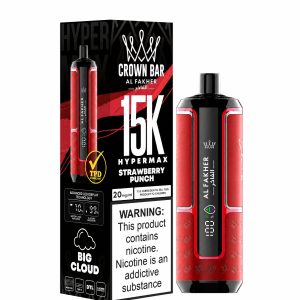 Al Fakher Crown Bar 15K Hyper Max — Strawberry Punch – produit officiel Al Fakher
