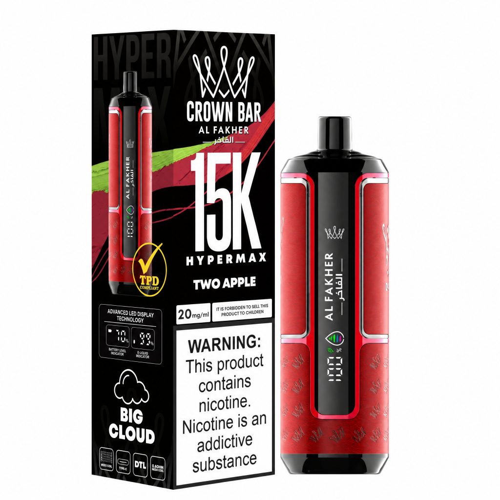 Al Fakher Crown Bar 15K Hyper Max - Two Apple Two Apple