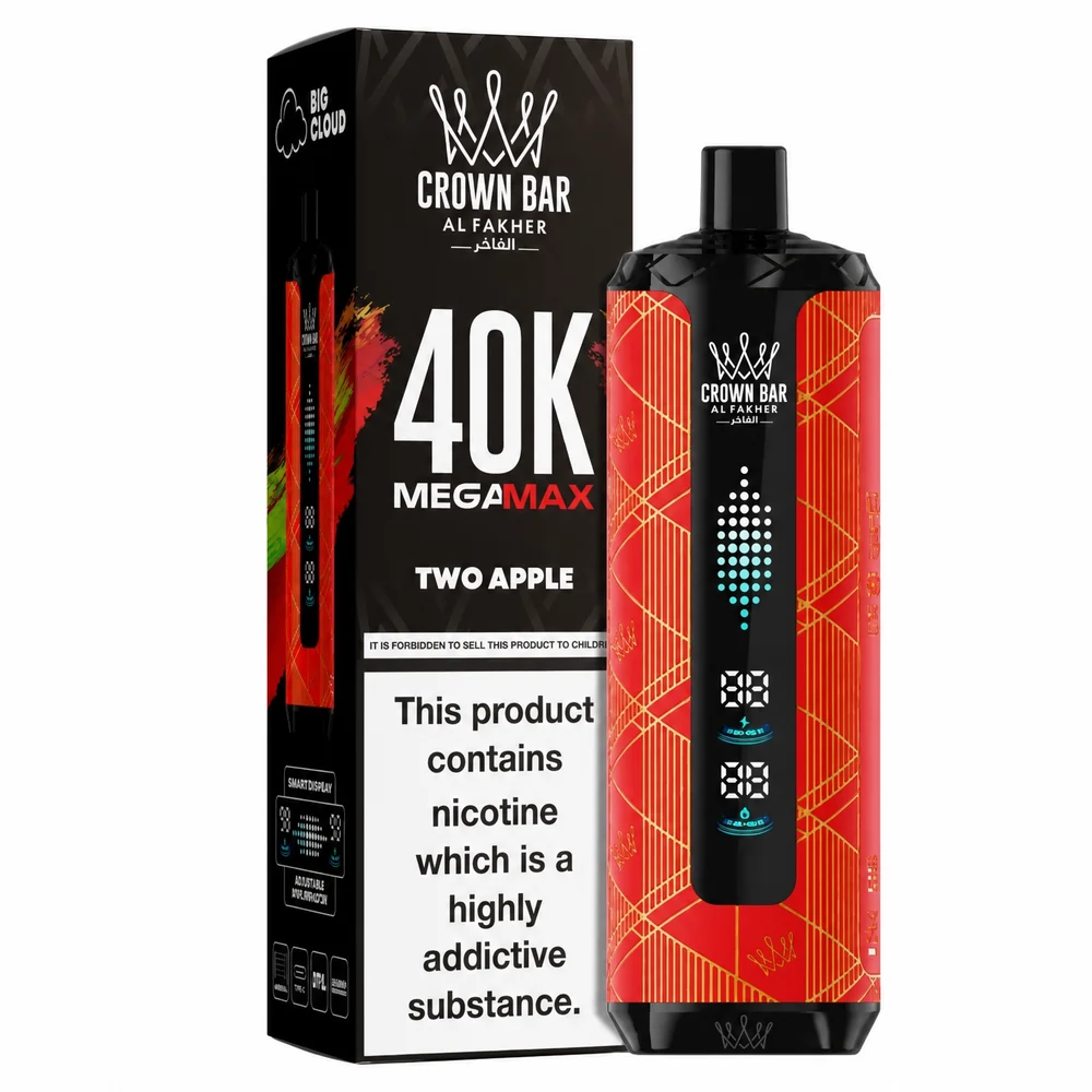 Al Fakher Crown Bar 40K Mega Max Two Apple Two Apple