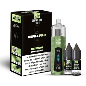 Al Fakher Crown Bar Refill Pro 30K — Lemon Lime – produit officiel Al Fakher