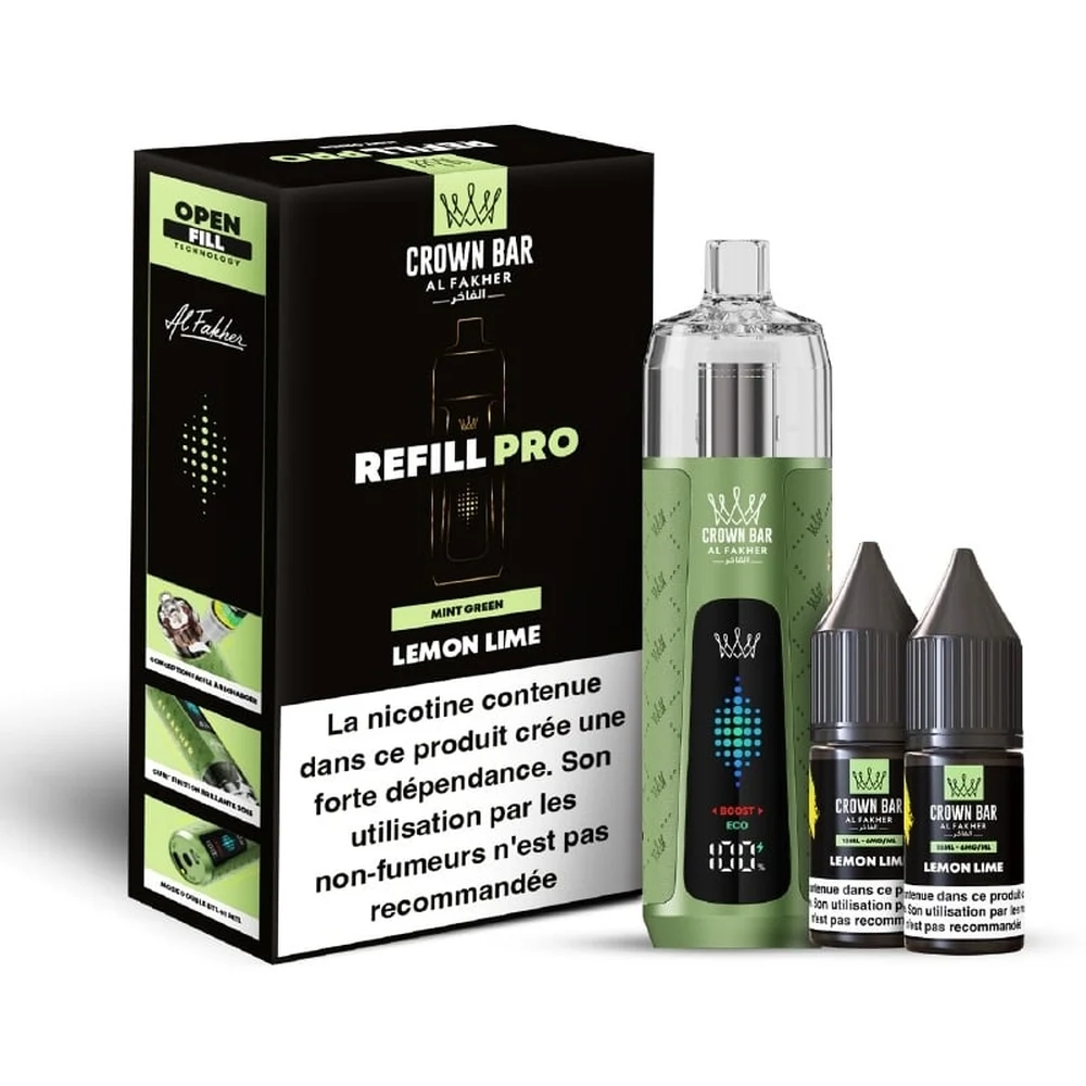 Al Fakher Crown Bar Refill Pro 30K Lemon Lime Lemon Lime