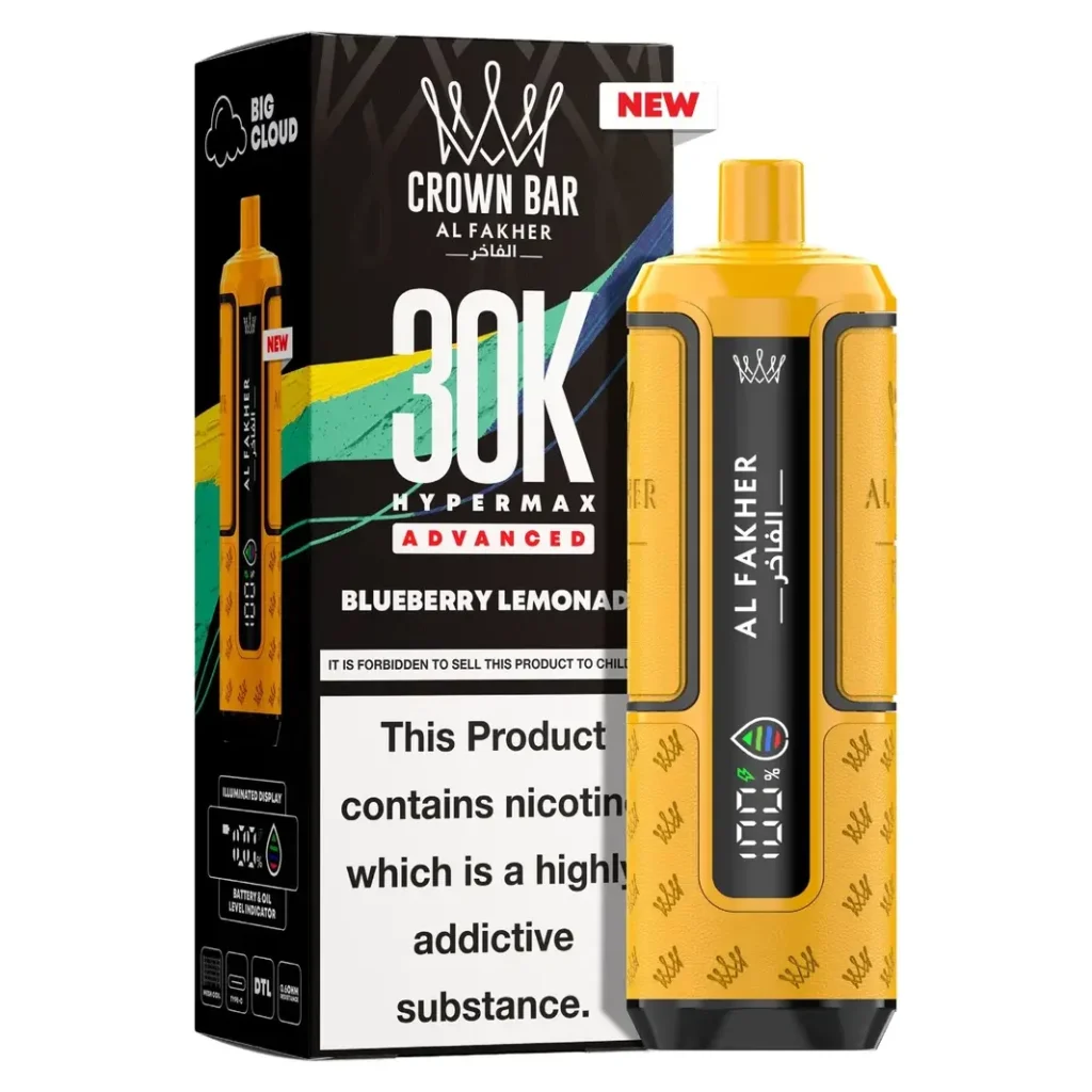 Al Fakher Crown Bar 30K Hyper Max Advanced — Blueberry Lemonade Blueberry Lemonade