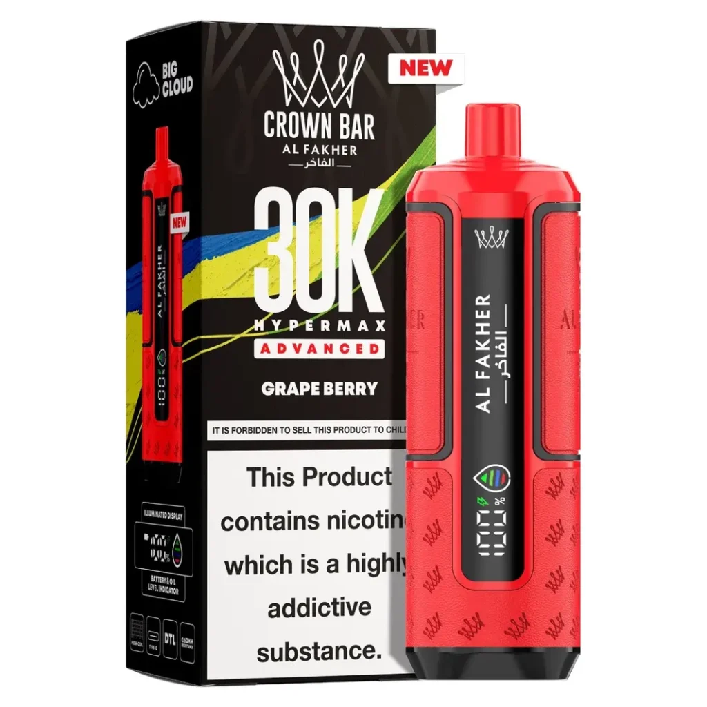 Al Fakher Crown Bar 30K Hyper Max Advanced — Grape Berry Grape Berry
