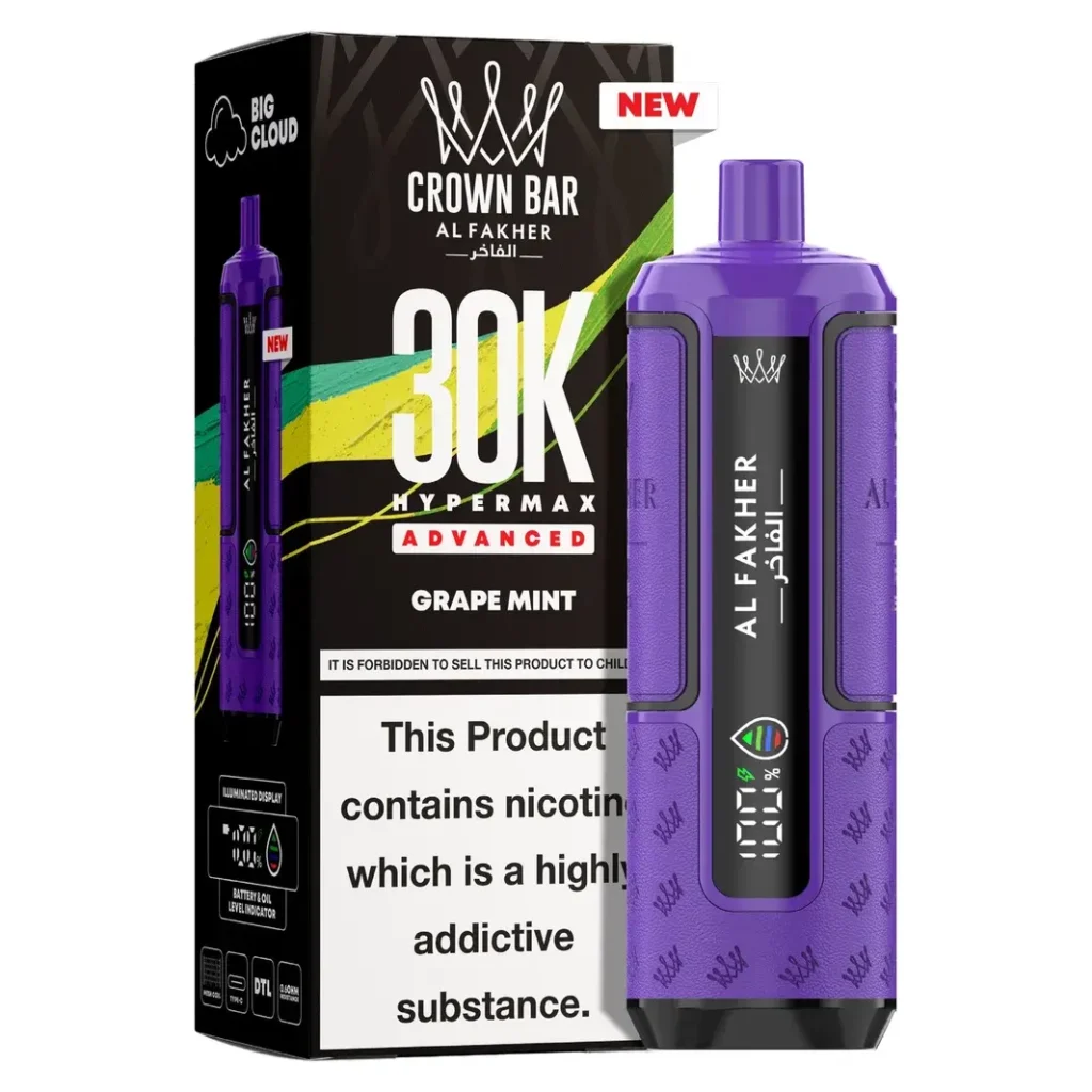 Al Fakher Crown Bar 30K Hyper Max Advanced — Grape Mint Grape Mint