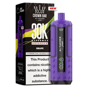 Al Fakher Crown Bar 30K Hyper Max Advanced — Grape – produit officiel Al Fakher