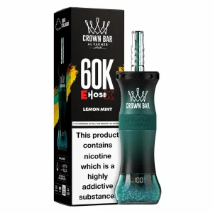 Al Fakher Crown Bar 60K E-Hose X — Lemon Mint – produit officiel Al Fakher