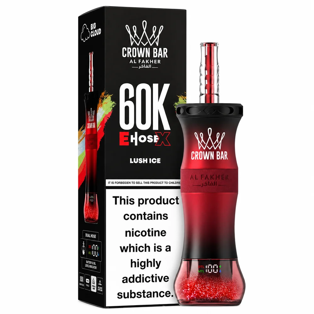 Al Fakher Crown Bar 60K E-Hose X — Lush Ice Lush Ice