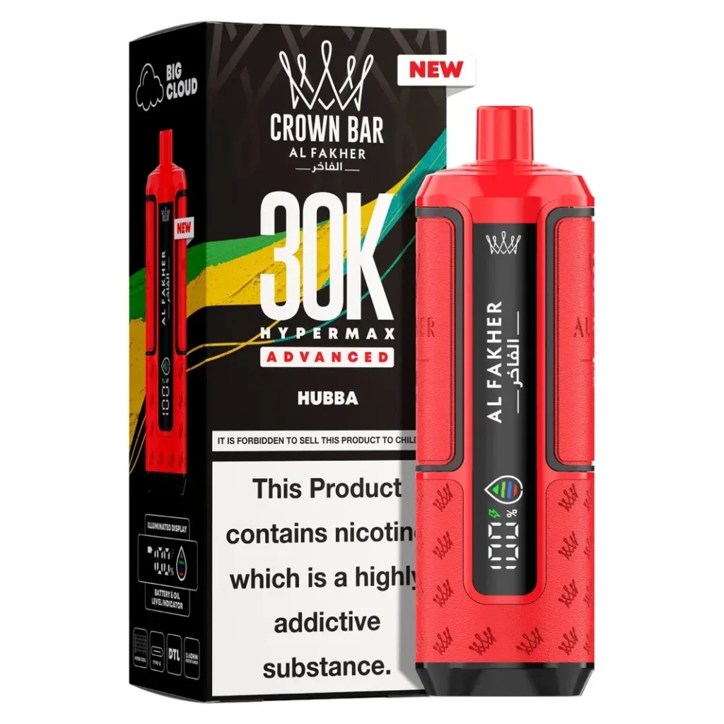 Al Fakher Crown Bar 30K Hyper Max Advanced — Hubba Hubba