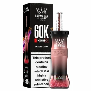 Al Fakher Crown Bar 60K E-Hose X — Magic Love – produit officiel Al Fakher